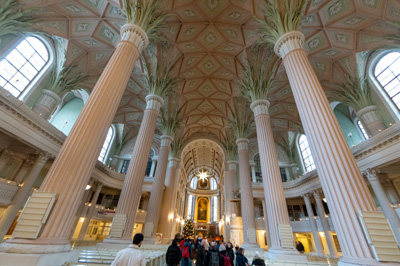 St Nicholas Church interior, Around Leipzig, Germany - December 2023