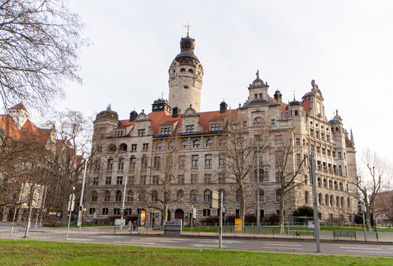 Nues Rathaus (1905), Around Leipzig, Germany - December 2023