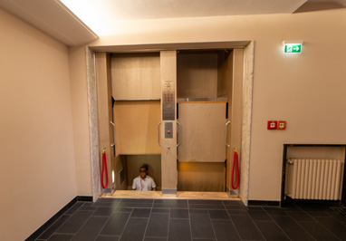 Paternoster Elevator, Germany - December 2023