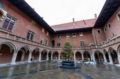 Collegium Maius courtyard, Around Krakow, Krakow - December 2023