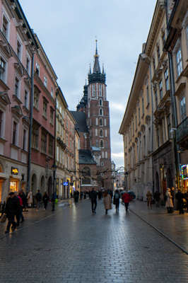 View to St Mary's Church, Around Krakow, Krakow - December 2023