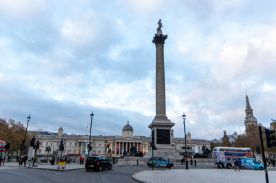 Trafalgar Square, London, November 2023