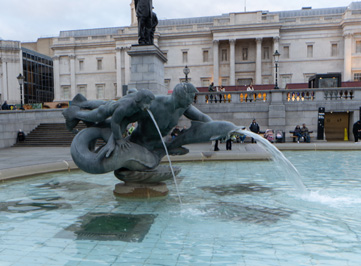 Trafalgar Square: Some of Neptune's Subjects, London, November 2023
