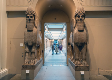Lamassu Pair #1.   Lion & Bull.  Nimrud, ~860 BC Their brothers, British Museum: Six Lamassu, London, November 2023