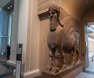 Lamassu #1L.  Winged Lion, British Museum: Six Lamassu, London, November 2023