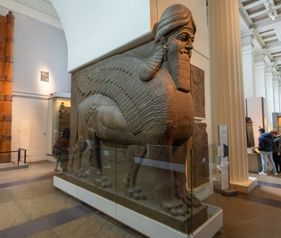 Lamassu #2R.  Winged Lion, British Museum: Six Lamassu, London, November 2023