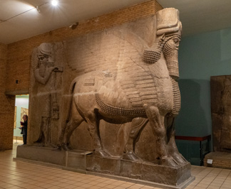 Lamassu #3R.  Winged Bull, British Museum: Six Lamassu, London, November 2023