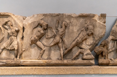 Military Frieze, British Museum: Halicarnassus, London, November 2023