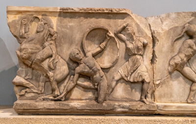 Military Frieze, British Museum: Halicarnassus, London, November 2023
