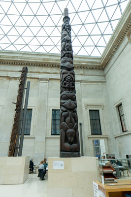 House Frontal Pole, ~850, British Columbia, London: British Museum, London, November 2023