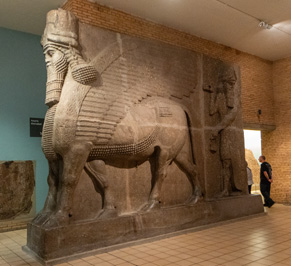 Lamassu #3L.  Winged Bull, British Museum: Six Lamassu, London, November 2023