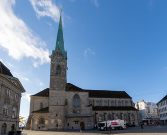Fraumunster Church, Around Zurich, Zurich, November 2023