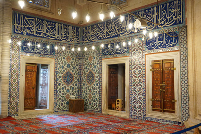 Selimiye Mosque: Interior detail, Edirne: Selimiye Mosque, Turkey Spring 2023