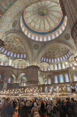 The newly restored Blue Mosque, Turkey Spring 2023