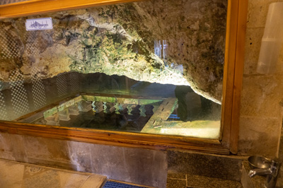 View into Cave of Abraham, Şanliurfa, Turkey Spring 2023