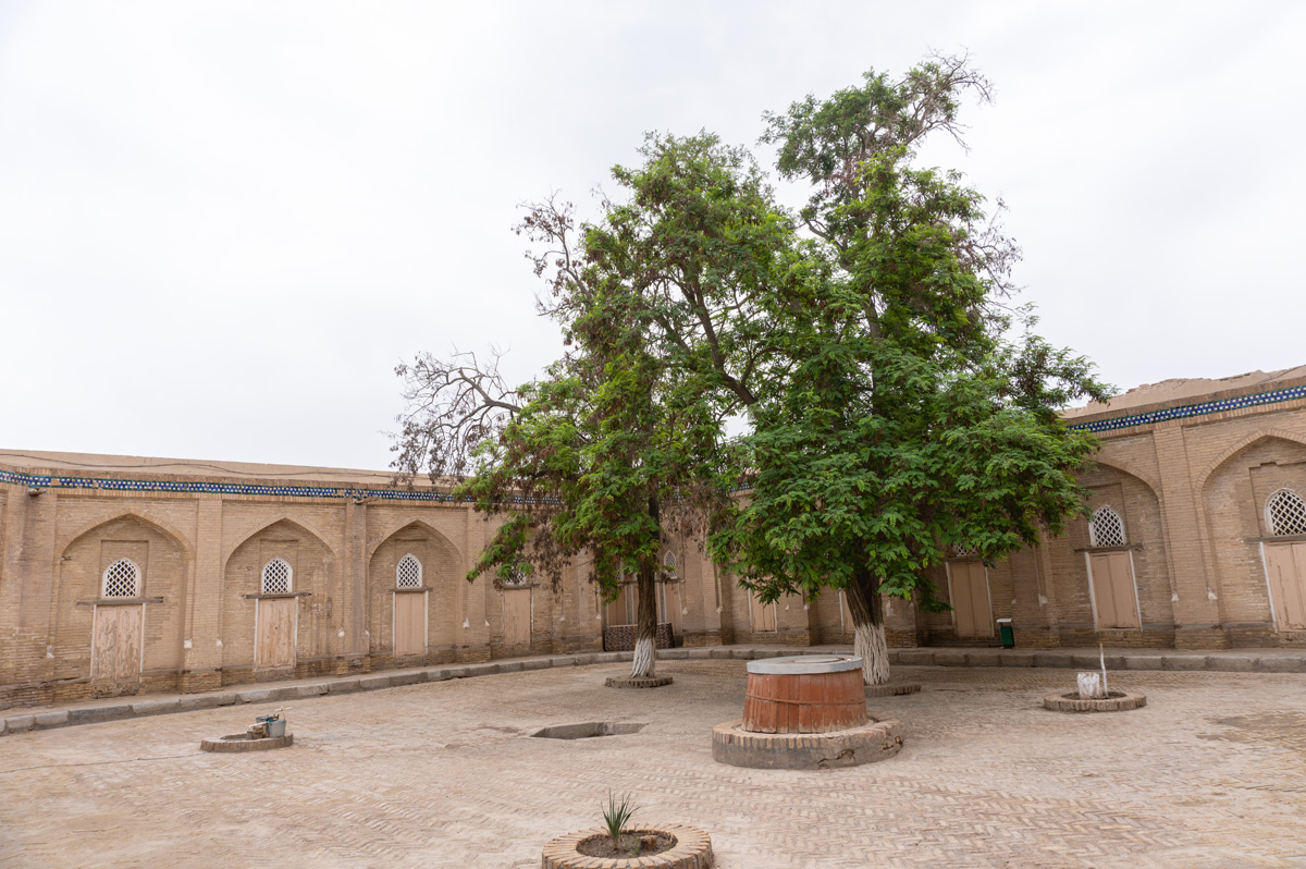 Around Khiva, Islam Hoja Medressa: Courtyard