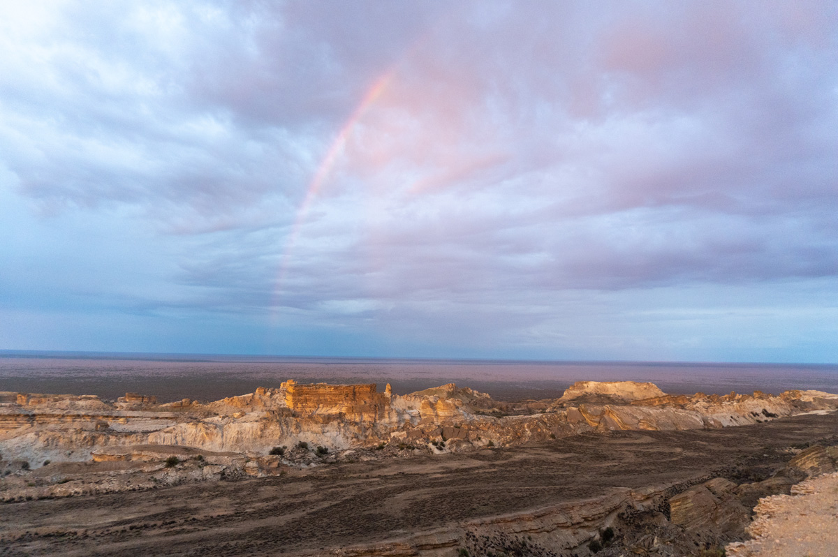 Driving across the Aral Sea bed and then the Ustyurt Plateau, Ustyurt Plateau