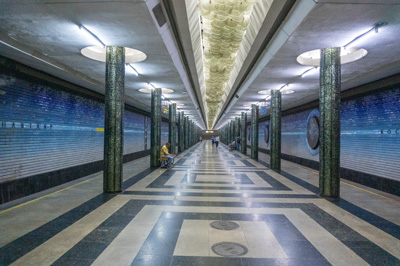 Kosmomoavtlar Metro Station, Tashkent Metro, Uzbekistan 2023