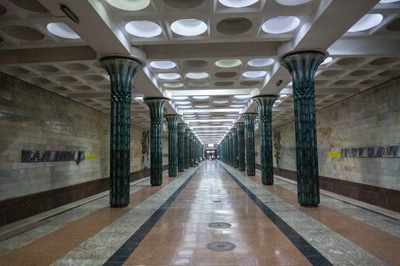 Gafur Gulom Metro Station, Tashkent Metro, Uzbekistan 2023