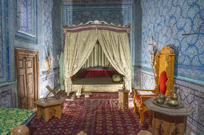 Toshhovli Palace: Throne Room, Khiva: Toshhovli Palace, Uzbekistan 2023