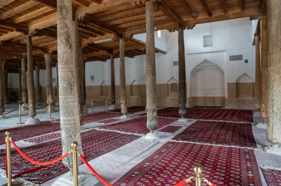 Juma Mosque: Mihrab, Around Khiva, Uzbekistan 2023