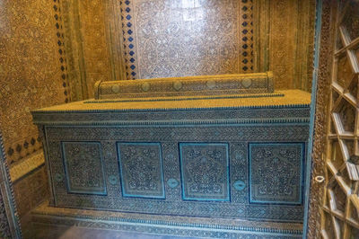 Pahlavan Mahmoud Mausoleum: Tomb, Khiva: Pahlavon Mahmud Mausoleum, Uzbekistan 2023