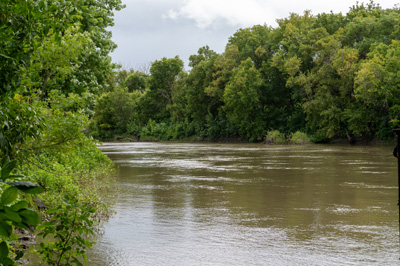 The Red River at Fargo It flows North into Lake Winnipeg and ev, Around Fargo, Mid West 2024