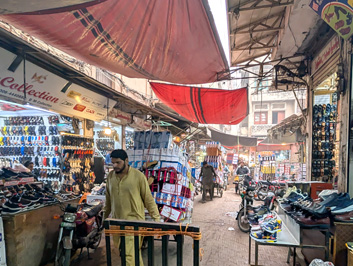 Shoe Bazaar, Lahore, Pakistan, November 2024