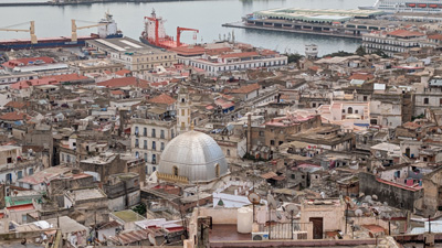 Silver domed Ben Farès Mosque (since 1994) Formerly the Gr, Algiers: Cashbah Tour, 2025 Algeria++