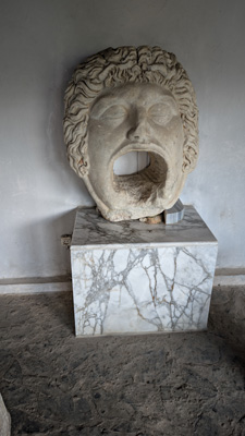 Medusa water-pipe mouth, Hippo Regius Site Musuem, 2025 Algeria++