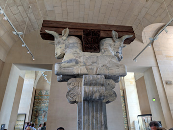 Bull-Headed capital.  Darius I's Palace, Susa.  ~510 BC, Paris: Louvre, France & Germany, September 2025