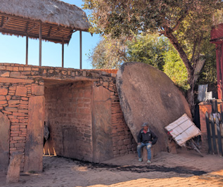 Stone disk, formerly used to block the gate, Rova of Ambohimanga, Madagascar 2025