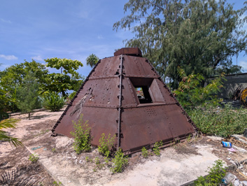 Japanese steel bunker, Tarawa WWII Sights, 2026 Pacific Islands, Part 2